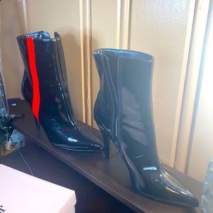 Forever 21 heel booties US size 10 pat and leather